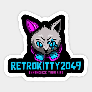 RetroKitty2049 Sticker